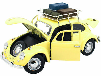 VW Beetle with Roof Rack and Luggage 1967